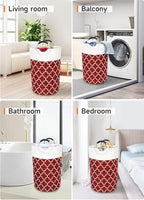 Large Laundry Basket Laundry Hamper Bag Washing Bin Clothes Bag Collapsible Tall - Image 7