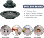 RQYEKDO Kitchen Sink Strainers Sink Stopper Kits, Stainless Steel Sink Drain - Image 5