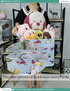 FANKANG Square Nursery Hamper Storage Bins Canvas Laundry Basket Foldable - Image 4