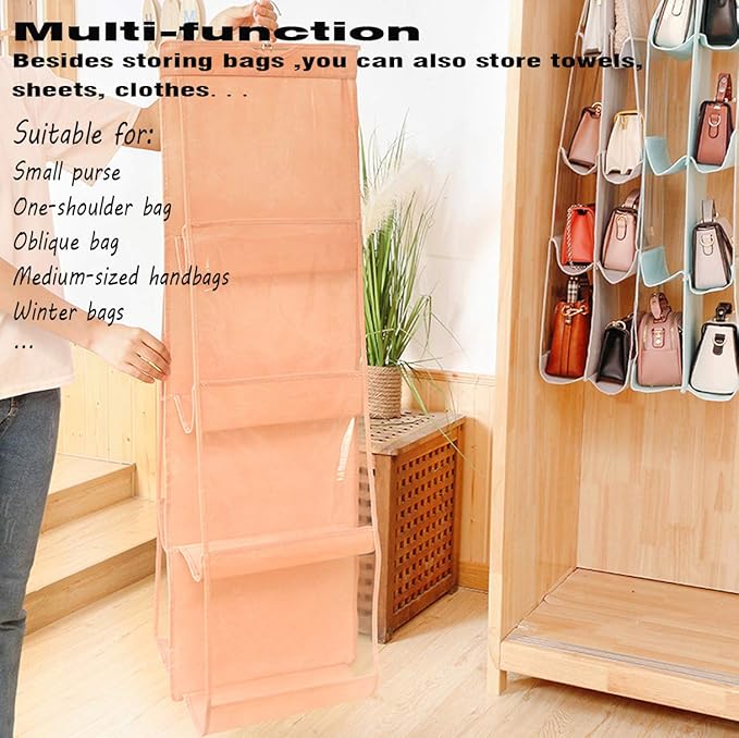 AARAINBOW 1 Pack Hanging Handbag Purse Organizer, Handbag Organizer - Image 7