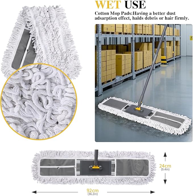 Masthome 36" Commercial Mop, Heavy Duty Industrial Floor Mop - Image 6