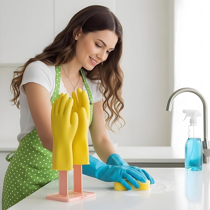 2 Pcs Kitchen Glove Holder, Kitchen Glove Stand Holder Plastic Glover Drying - Image 5