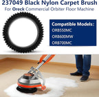 237049 Black Nylon Carpet Brush Replacement - Image 4