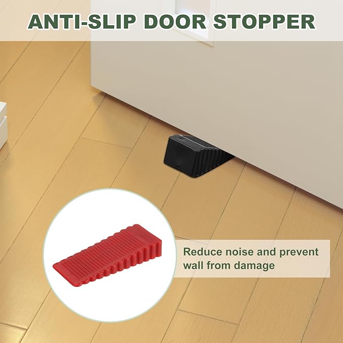 uxcell 2 Pcs Door Stoppers for Bottom of Door, 15mm/0.59 Inch Door Stops - Image 5