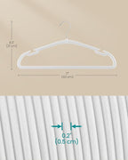 SONGMICS Velvet Hangers 50 Pack, Non-Slip Clothes Hangers, 17 x 8.3 Inches - Image 5