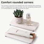 2 PCS Water Absorbent diatomite Coasters, 7.1" x 3.5" Water Absorbing Stone Tray - Image 2