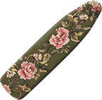 Pink Flower Print Ironing Board Cover and Pad by Pzuqiu