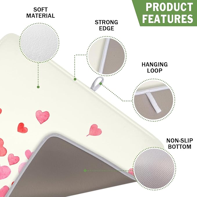 Valentine's Day Dish Drying Mat - Image 3