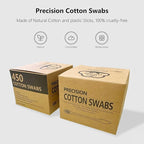 900pcs Precision Cotton Swabs, Pointed&Flattened Tip Cosmetic Applicators - Image 2