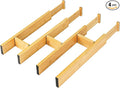 Adjustable Bamboo Drawer Dividers by EcoFives