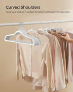 SONGMICS Clothes Hangers, Space-Saving, Cloud White UCRP050W05 - Image 7