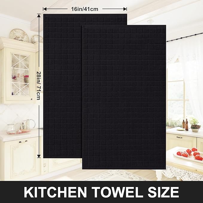 Homaxy Premium Cotton Kitchen Towels 16"x 28", Large Natural Ring Spun 390 GSM - Image 5