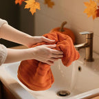 Jacquotha Orange Hand Towels Set of 2 - Image 4