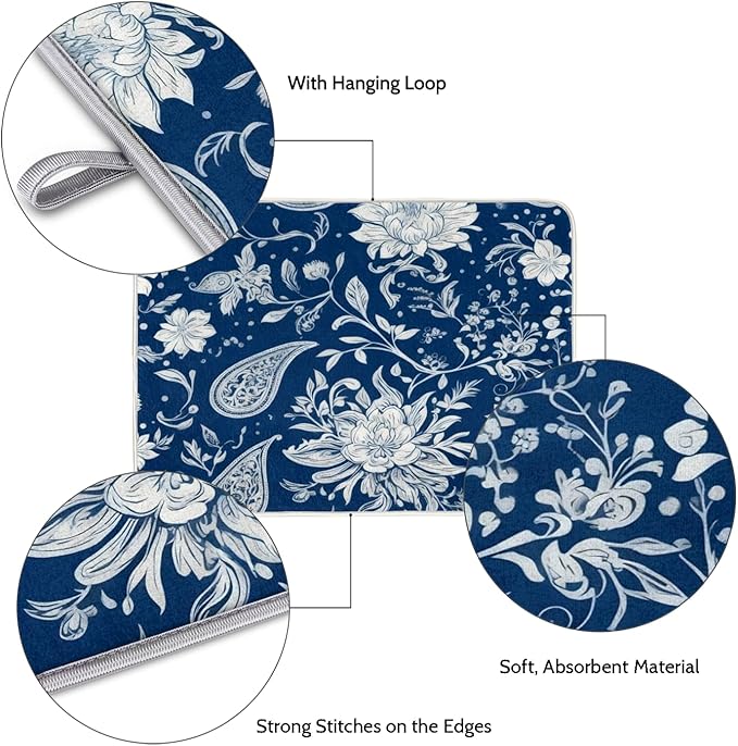Dish Drying Mats with Hanging Loop - Image 3