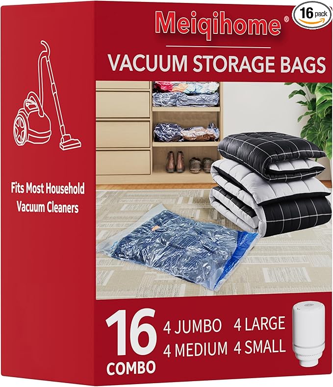 MEIQIHOME Vacuum Storage Bags, Space Saver Sealer Bags, Vacuum seal bags by MEIQIHOME
