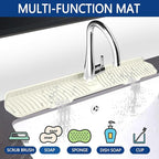 Kitchen Sink Splash Guard Gen2-30" x 6'' Silicone Sink Mat Splash Guard fit - Image 3