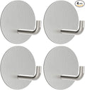 VIS'V Adhesive Hooks, Small Metal Shower Wall Stick on Hooks, Waterproof by VISV