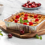 10pack- 8 x 8 Aluminum foil Pans Disposable Heavy Duty Square baking Cake Pan - Image 7