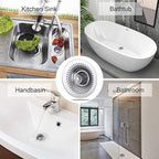 MFTEK Drain Hair Catcher Tub Drain Protector, Stainless Steel Bathtub Shower - Image 6