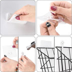 2 Pack Bath Tub Toy Storage Organizer Basket, Rustproof Black Iron Holder - Image 4