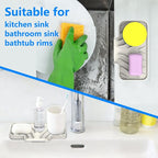Sponge Holder for Kitchen Sink, Dish Sponge Holder & Soap Tray - Image 6
