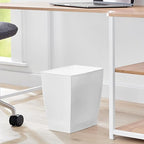 iDesign Small Plastic Bathroom Trash Can, Slim Rectangle Garbage Bin - Image 5
