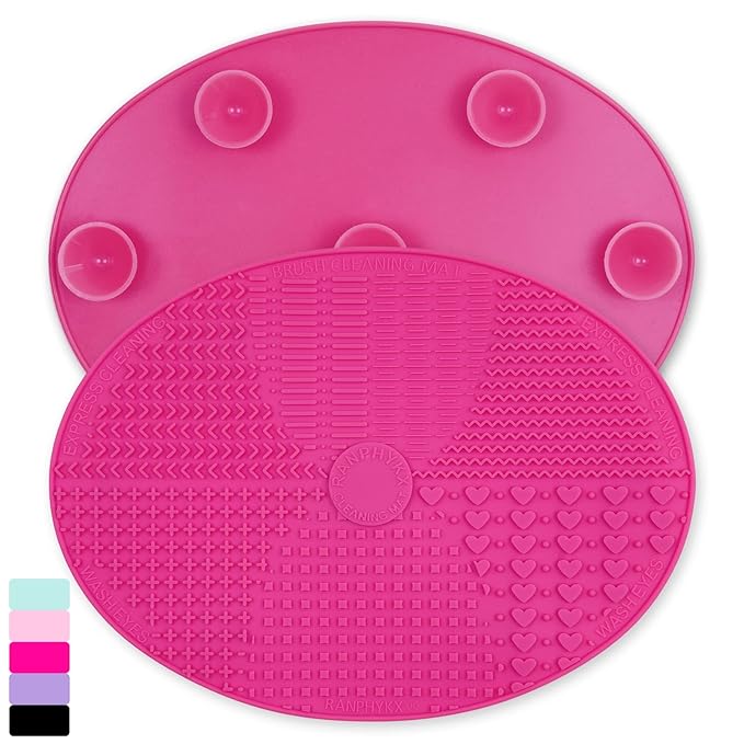 Makeup Brush Cleaner Mat Silicone Brush Cleaning Mat Big Size Make Up Brush by RANPHYKX