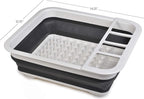 Masirs Pop-Up Collapsible Dish Drying Rack: Convenient Storage, Drains into Sink - Image 2