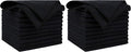 AIDEA Microfiber Cleaning Cloth Black 10PK, Microfiber Towels by AIDEAHOME