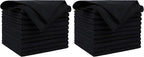 AIDEA Microfiber Cleaning Cloth Black 10PK, Microfiber Towels by AIDEAHOME