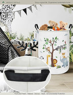 Round waterproof laundry basket, foldable storage basket, laundry Hampers - Image 7