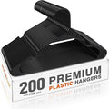 HOUSE DAY 200 Pack Plastic Clothes Hangers, Commercial Bulk Shipment by HOUSEDAY