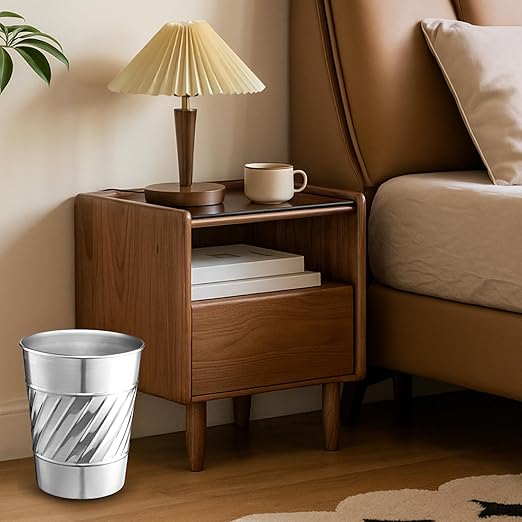 Monarch Abode Metal Bathroom Trash Can – Waste Basket - Image 7