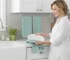 Seafoam Light Sage Aqua Mineral Green Kitchen Hand Dish Towels: Oversized 28" x - Image 5