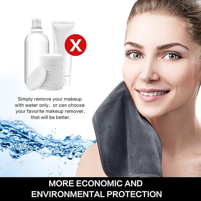 SINLAND Microfiber Facial Cloths Fast Drying Washcloth 12inch x 12inch - Image 7