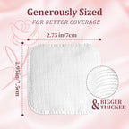 Large Soft Cotton Pads for Face- Lint-Free, Pressed Seam Design, Gentle on - Image 7