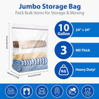 10 Gallon Jumbo Storage Bags - Image 2