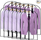 Garment Bags for Hanging Clothes 24'' x 40'' Coat Covers for Closet Foldable by UOUEHRA