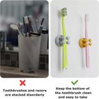 XoYoZo 4 pcs Silicone Toothbrush Holder Multi-Function Hook Waterproof self - Image 4