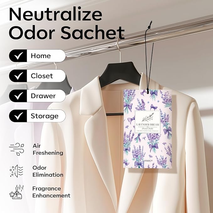 MYARO 20 Pack Lavender Scented Sachets - Image 2
