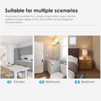 8 Pcs Self Adhesive Door Stoppers, Stainless Steel Floor Door Stop Wall - Image 5