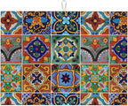 Talavera Mexican Tiles Dish Drying Mat by indokyeyqaz