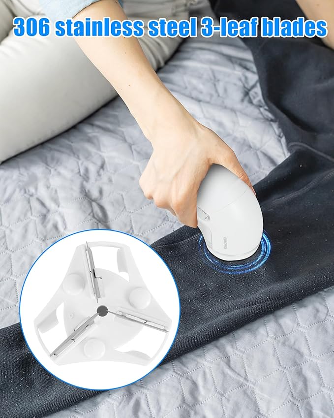 Fabric Shaver Lint Remover for Clothes, Electric Lint Shaver Battery Operated - Image 5