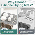 Silicone Dish Drying Mat 23x17 Multiple Usage, Easy clean, Eco-friendly - Image 5