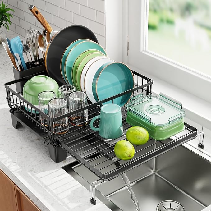 Swedecor Extendable Dish Drying Rack by Swedecor