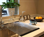 Ahyuan Roll up Dish Drying Rack Over The Sink Kitchen Roll up Sink Drying Rack - Image 5