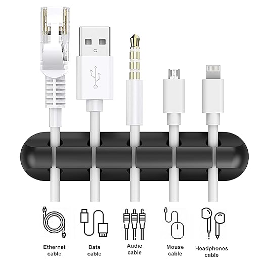 Cord Organizer, Cable Clips Cord Holder, Cable Management USB Cable Power Wire - Image 3
