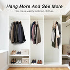 HOUSE DAY Space Saving Hangers 20 Pack, Heavy Duty Hangers Space Saver - Image 7