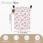 HUNRUNG Laundry Hamper, Large Canvas Fabric Lightweight Storage Basket Toy - Image 2