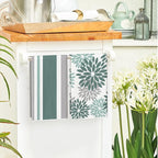 Artoid Mode Green Home Sweet Home Stripes Boho Spring Kitchen Towels Dish Towels - Image 4